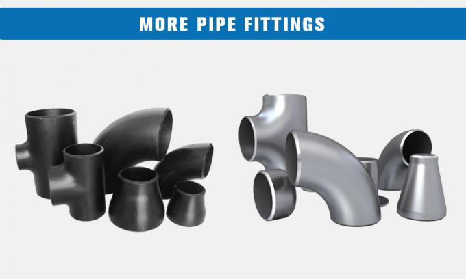 Réducteur soudé par bout de tuyau concentrique avec la peinture noire 2