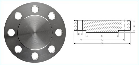 Brides de plat extérieures d'acier au carbone de BLRF ISO9000 ASME B16.5